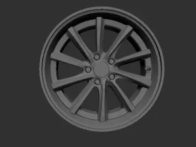 Weds Kranze Vishunu Wheels 3D Print Ready Model Rims 3D print model