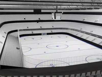 Ice Hockey Stadium 3D model