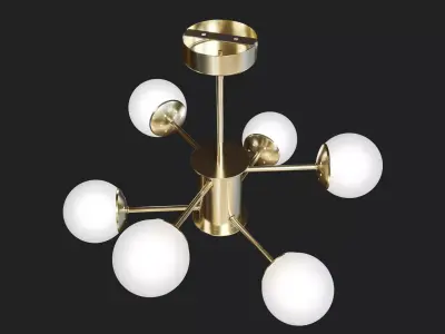 Elegance in Illumination - Modern Chandelier Design 3D model