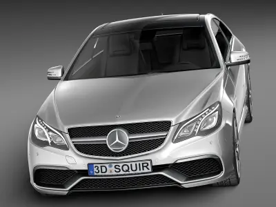 Mercedes-Benz E63 AMG Coupe 2016 3D model