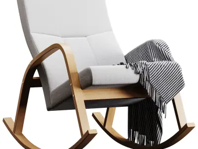 Rocking chair Irsa 3D model