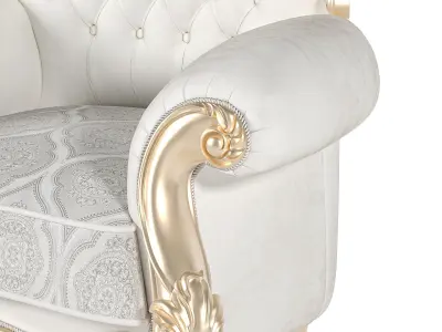 Classic Gold armchair 3D model
