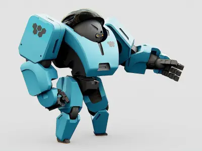 ANDROID M-3000 Rigged for Unreal Engine - Unity - MIXAMO 3D model