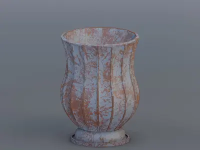 Garden urn planter55 3D model