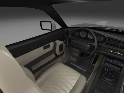 Porsche 944 S2 with interior rev 3D model