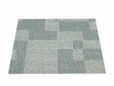 Fabric Textured Carpet Lowpoly Low-poly 3D model