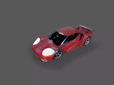 High-Quality 3D CarModel Low-poly 3D model