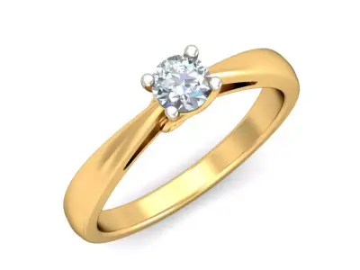 elegant luxury ring 3D print model 2