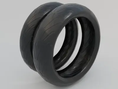 Motorcycle Tyre Pack 3D model