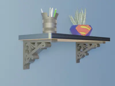 Shelf Bracket  4 3D print model