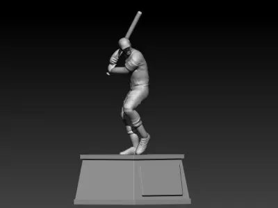 BASEBALL PLAYER TROPHY STATUE DESTOP - 3D PRINT - MLB 3D print model