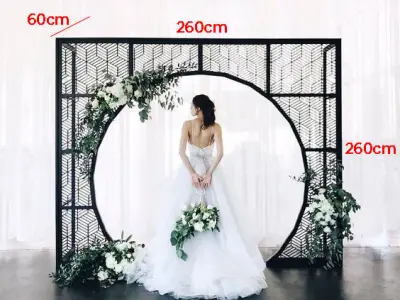 Wedding Backdrop Arch Design Low-poly 3D model