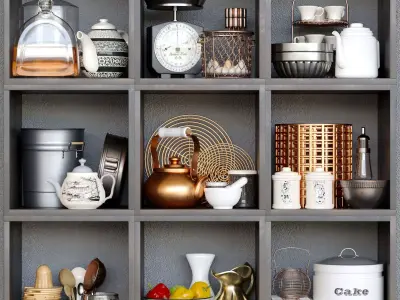 Decorative set Kitchen 3D model