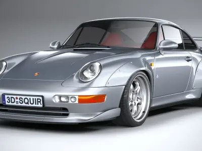 Porsche 911 GT2 993 1993 3D model