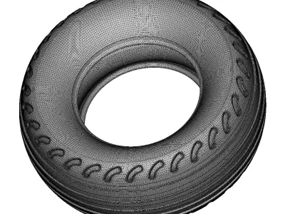 Automotive Truck Tyre 3D print model