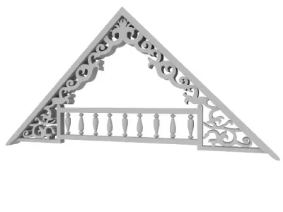 Gable Decoration 1 3D model