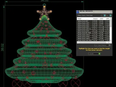 Christmas Tree Pendant 3D print model