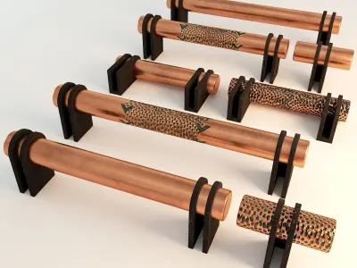 Luxury hardware Low-poly 3D model