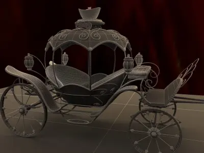 Chinese carriage   3D model
