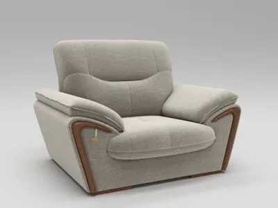 Luxury elegant sofa 3D model