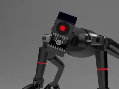 SecurityBot humanoid robot Free 3D model