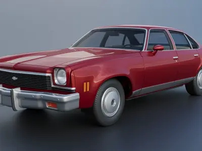 Chevrolet Chevelle Malibu Sedan 1973 3D print model