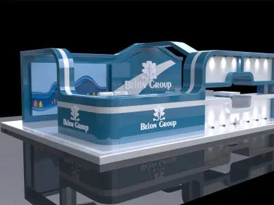 3D Exhibition stall collection  3D model
