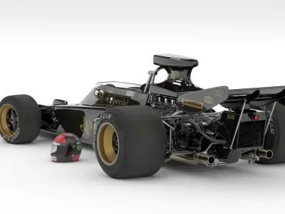 Lotus 72 Formula-1 3D model