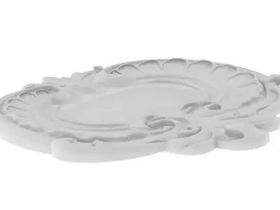 Cartouche Ornament 006 3D model