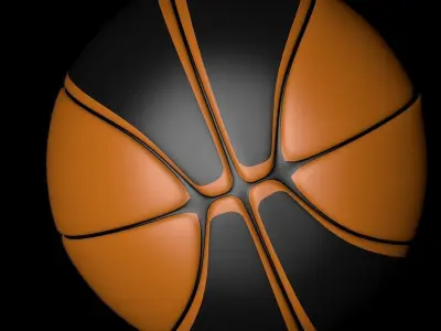 Basketball ball 3D model 12