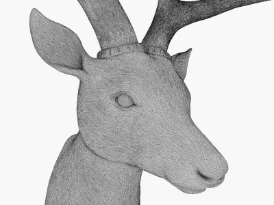 Deer head 3D model
