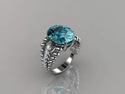 Women Ring 18 3D print model