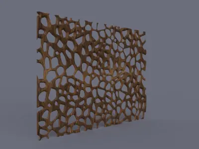 Organic wall hanging 3D print model