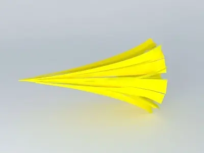 Golden flute Free 3D model