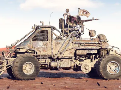 Apocalyptic Truck 4 3D model