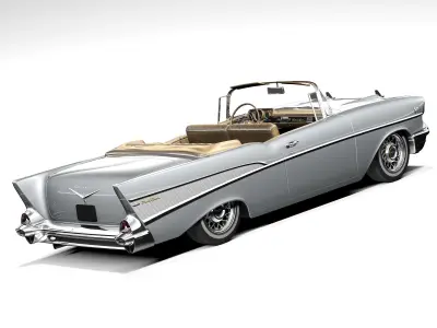 Chevrolet Bel Air convertible 1957 3D model