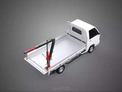 PICKUP TRUCK TAILGATE REAR GATE HYDRAULIC JACK LIFT HOIST CRANE 3D model