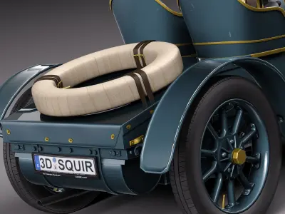  Lohner Porsche 1901 3D model