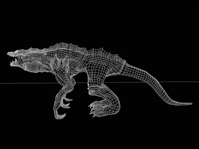 Mutated Toxic Beast - Game Ready 3D Creature Model Low-poly 3D model