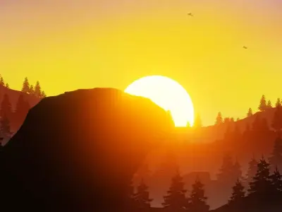 Landscape Mountain Free low-poly 3D model