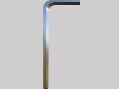 Allen Key Low-poly 3D model