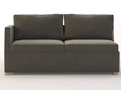 Cane Line Shape Sofa Two Seater Module 3D model