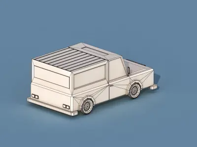 Cartoon Wrangler Low-poly 3D model