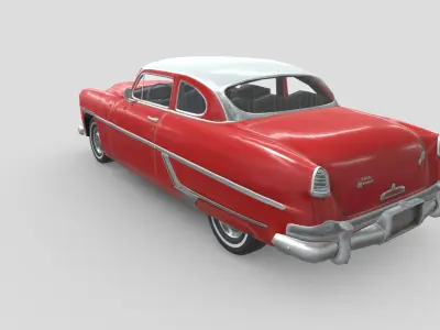 Hudson Hornet 1954 Low-poly 3D model