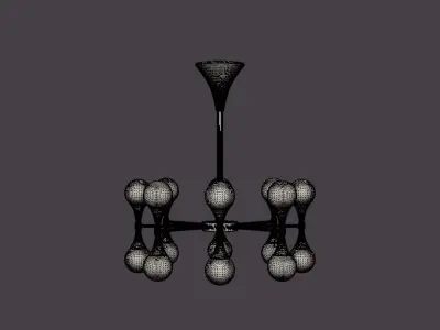Astoria Chandelier Low-poly 3D model