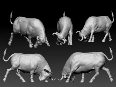 BULL ON THE CORRIDA 3D print model
