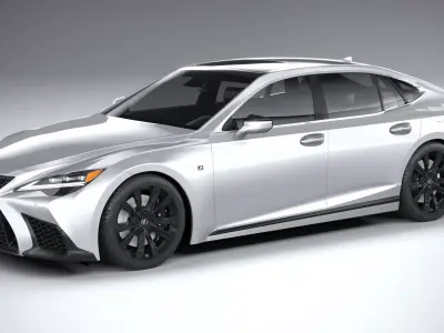 Lexus LS500h F Sport 2021 3D model