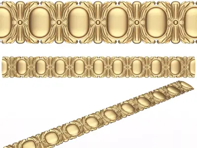 Ornament Element Molding 017 Low-poly 3D model