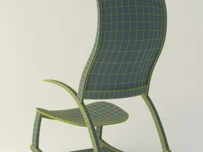 Reed hansuld Chair Low-poly 3D model