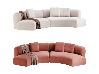COSY CURVE SOFA 3D model